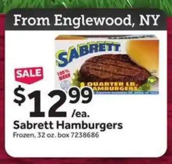 Stop&Shop Sabrett Hamburgers offer