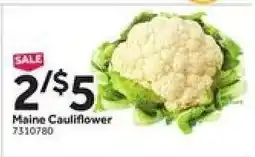 Stop&Shop Maine Cauliflower offer