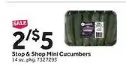 Stop&Shop Stop & Shop Mini Cucumbers offer