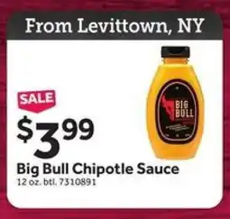 Stop&Shop Big Bull Chipotle Sauce offer