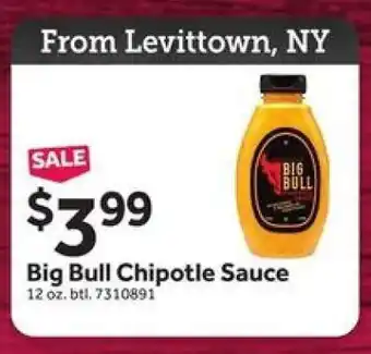 Stop&Shop Big Bull Chipotle Sauce offer