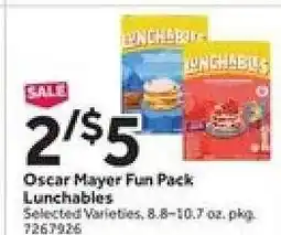 Stop&Shop Oscar Mayer Fun Pack Lunchables offer