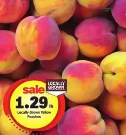 Meijer Locally Grown Yellow Peaches offer