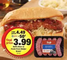 Meijer Bell's Beer or Fresh from Meijer Brats offer