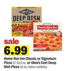Meijer Home Run Inn Classic or Signature Pizza or Gino’s East Deep Dish Pizza offer