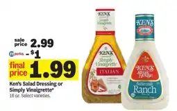 Meijer Ken's Salad Dressing or Simply Vinaigrette offer