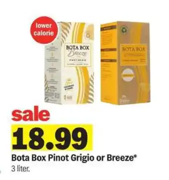 Meijer Bota Box Pinot Grigio or Breeze offer