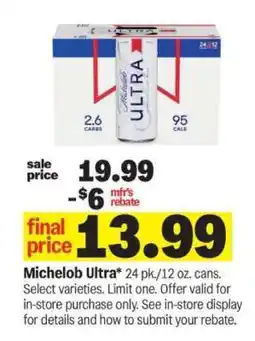 Meijer Michelob Ultra offer