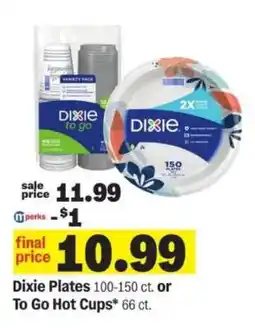 Meijer Dixie Plates or To Go Hot Cups offer