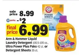 Meijer Arm & Hammer Liquid Laundry Detergent offer