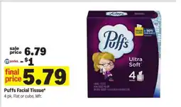 Meijer Puffs Facial Tissue offer