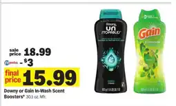 Meijer Downy or Gain In-Wash Scent Boosters offer