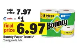 Meijer Bounty Paper Towels offer