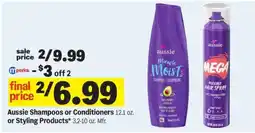 Meijer Aussie Shampoos or Conditioners or Styling Products offer