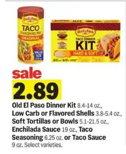 Meijer Old El Paso Dinner Kit offer