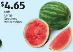 Aldi Large Seedless Watermelon offer