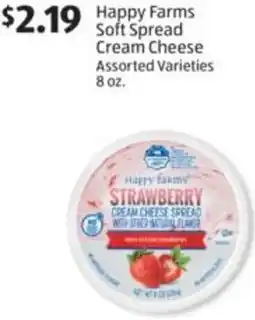 Aldi Happy Farms Soft Spread Cream Cheese offer