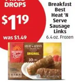 Aldi Breakfast Best Heat 'N Serve Sausage Links offer