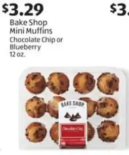 Aldi Bake Shop Mini Muffins Chocolate Chip or Blueberry offer