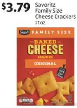 Aldi Savoritz Family Size Cheese Crackers offer