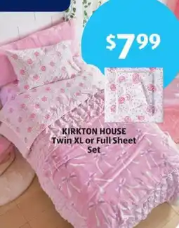 Aldi Kirkton House Twin XL or Full Sheet Set offer