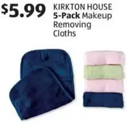 Aldi Kirkton House 5-Pack Makeup Removing Cloths offer