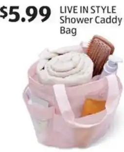 Aldi Live In Style Shower Caddy Bag offer