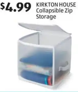 Aldi Kirkton House Collapsible Zip Storage offer