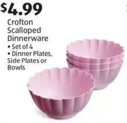 Aldi Crofton Scalloped Dinnerware offer