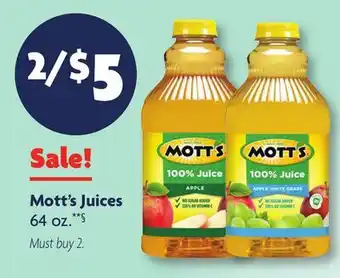 Family Dollar Mott's Juices offer