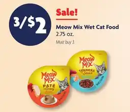 Family Dollar Meow Mix Wet Cat Food offer