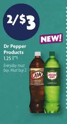 Family Dollar Dr Pepper Products offer