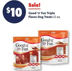 Family Dollar Good'n'Fun Triple Flavor Dog Treats offer