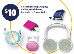 Family Dollar Select Lightning Charging Cables, Headphones, Earbuds, or Power Banks offer