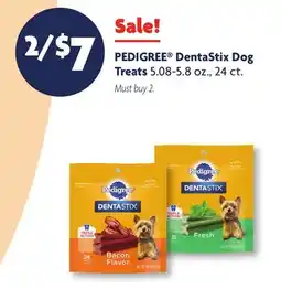 Family Dollar PEDIGREE DentaStix Dog Treats offer