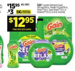 Dollar General Gain Laundry Detergent Liquid offer