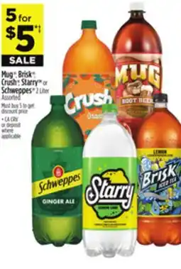 Dollar General Mug , Brisk , Crush , Starry or Schweppes offer