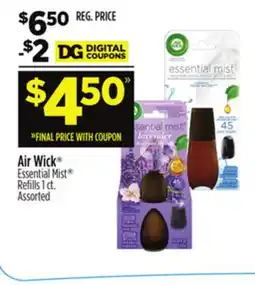 Dollar General Air Wick Essential Mist Refills offer