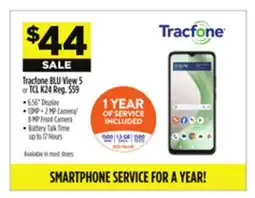 Dollar General Tracfone BLU View 5 or TCL K24 offer