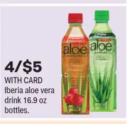 CVS Iberia aloe vera drink 16.9 oz bottles offer