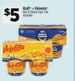 Dollar General Kraft or Velveeta Mac & Cheese Cups offer