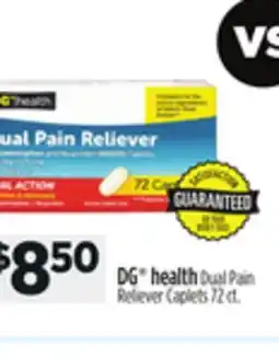 Dollar General DG health Dual Pain Reliever Caplets offer