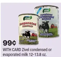 CVS Zivel condensed or evaporated milk 12-13.8 oz offer