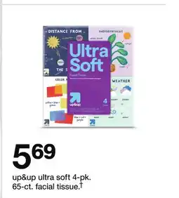 Target up & up ultra soft 4-pk. 65-ct. facial tissue† offer