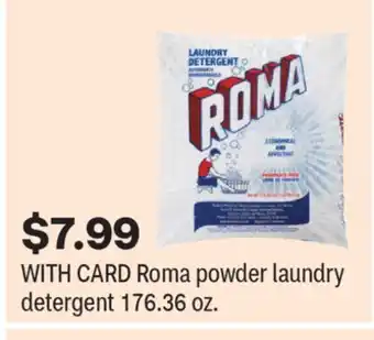 CVS Roma powder laundry detergent 176.36 oz offer