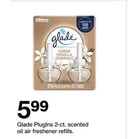 Target Glade PlugIns 2-ct. scented oil air freshener refills offer