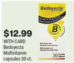 CVS Bedoyecta Multivitamin capsules 30 ct offer