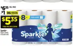 Dollar General Sparkle Paper Towels offer