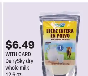 CVS DairySky dry whole milk 12.6 oz offer