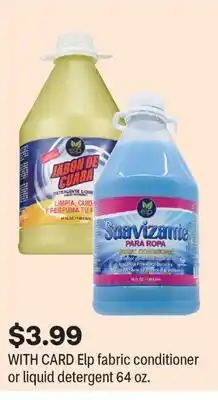 CVS Elp fabric conditioner or liquid detergent 64 oz offer